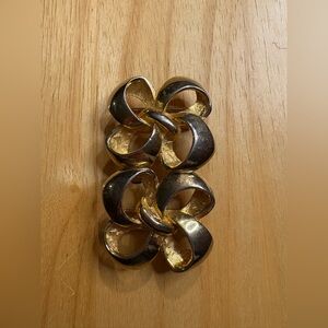 Vintage Paquette Gold-Tone Bow Clip Set